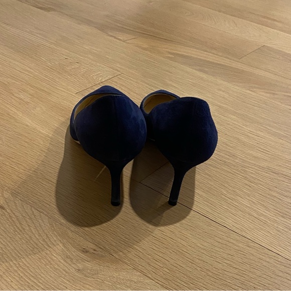 Jimmy Choo Romy 60 Navy Suede Size 37 - Picture 3 of 4
